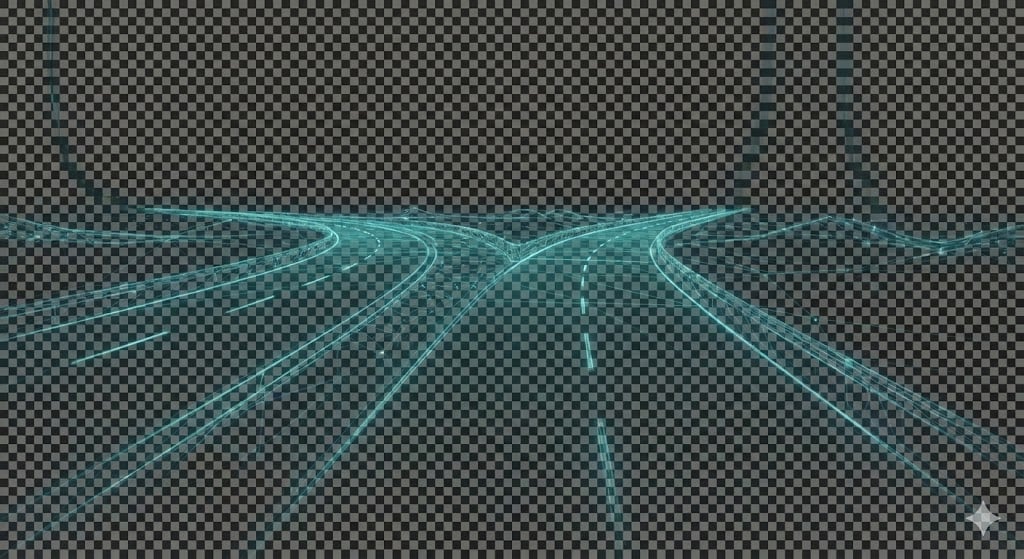 road ahead transparent